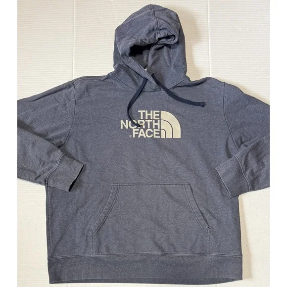 THE NORTH FACE - Mens Heather Blue Outdoor Pullover Fleece Hoodie - 2X-Large XXL