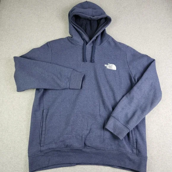 The North Face Hoodie Mens XL Navy Blue Fleece Lined Tested & Proven‎ Graphic