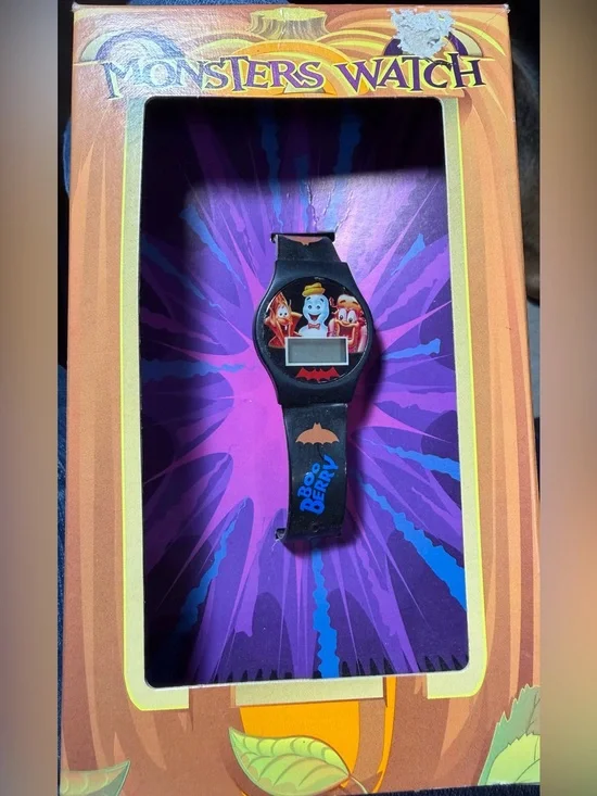 Vintage General Mills Monsters Watch Boo Berry Count Chocula Franken Berry Boxed