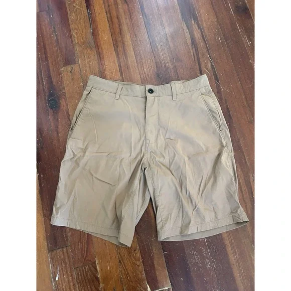 The North Face Mens Hiking Shorts Brown Size 32 Chino Stretch Outdoors Gorp Core