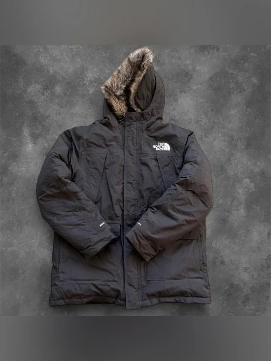 The North Face McMurdo Parka Men's XL Black 600 Down Fill DryVent Faux Fur Hood