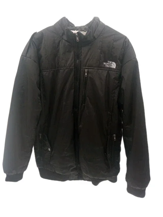 The North Face Bomber Jacket Mens XL Black Insulated Sherpa Full Zip Outdoor
