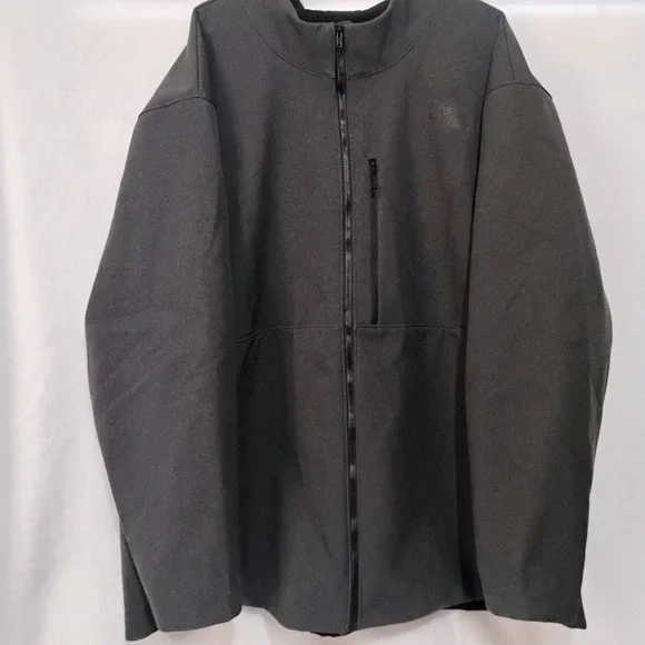 The North Face Mens Apex Bionic Softshell Jacket Gray Full Zip 5XL Big & Tall