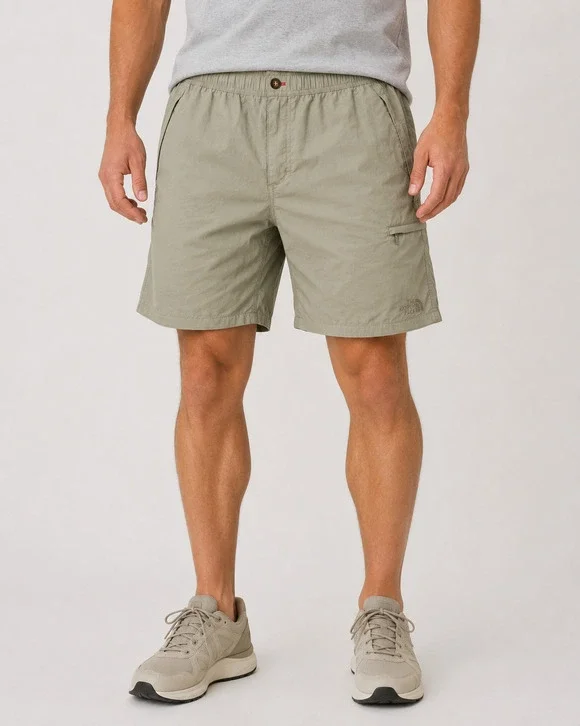 The north face khaki XL Pull on shorts 7.5