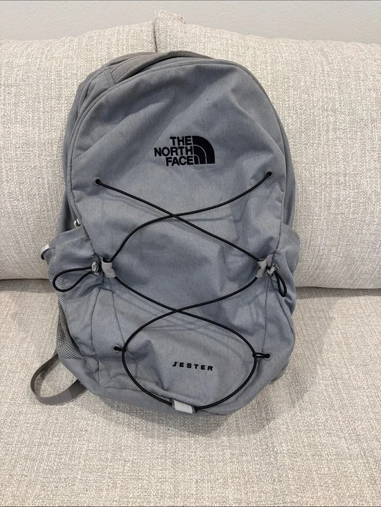 The North Face Jester Backpack - Light Gray with Black Accents