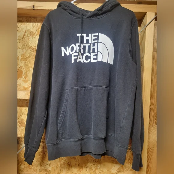 The North Face Black and White Sweatshirt Hoodie Mens‎ Size Large