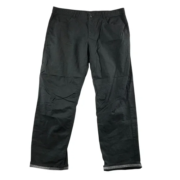 The North Face Men Gray Outdoor Hiking Pants Articulated Knee Reflective Size 40