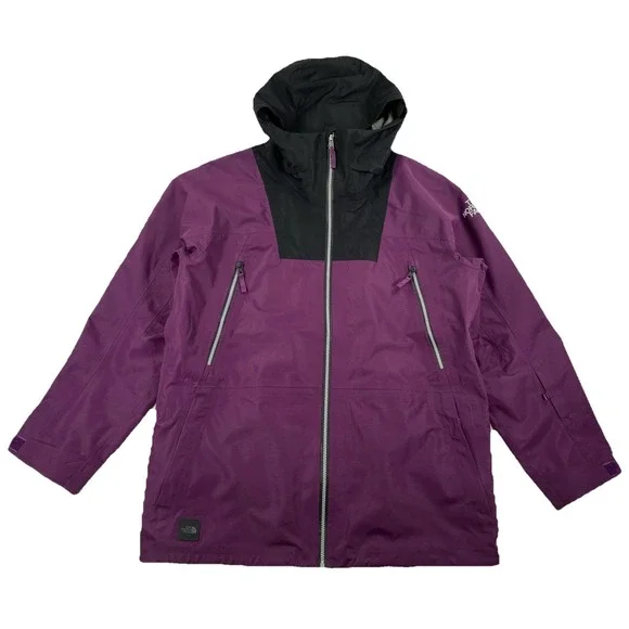 The‎ North Face Ceptor Hooded Jacket Men's XL Purple Black Ski Snowboard