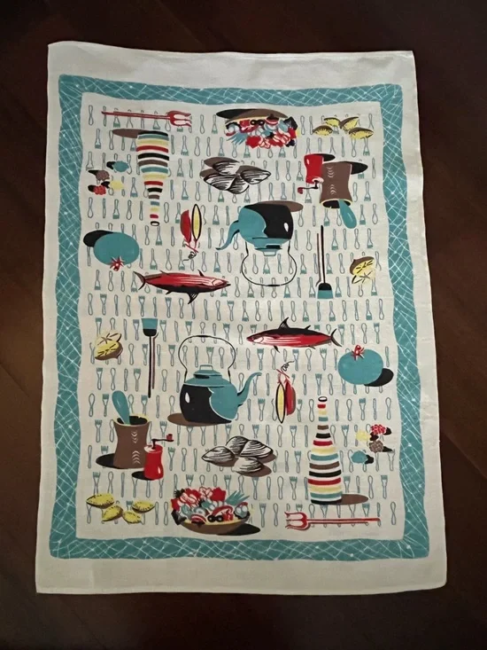 Startex wonder dri MCM fish fruit atomic linen towel camp trident kettle clams