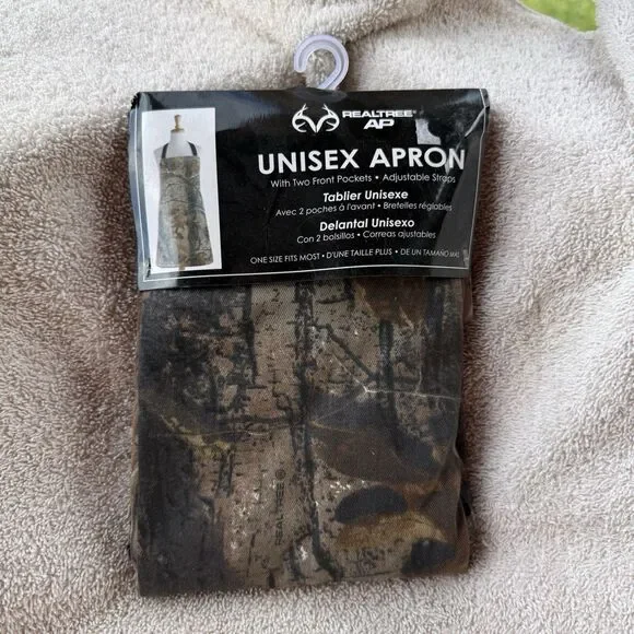 NWT Realtree AP Camo Unisex Apron Hunting BBQ Grill Kitchen Adjustable Cotton