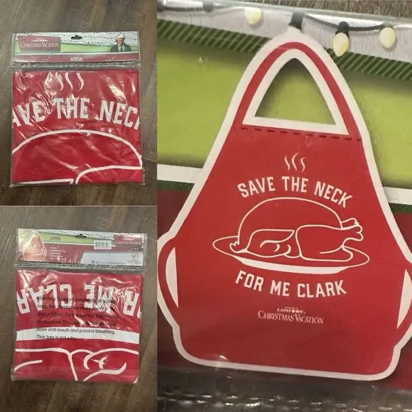 National Lampoons Christmas Vacation Apron‎ Save The Neck For Me Clark 31x35”