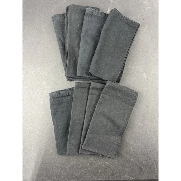 Set of 8 Black‎ Cloth Napkins