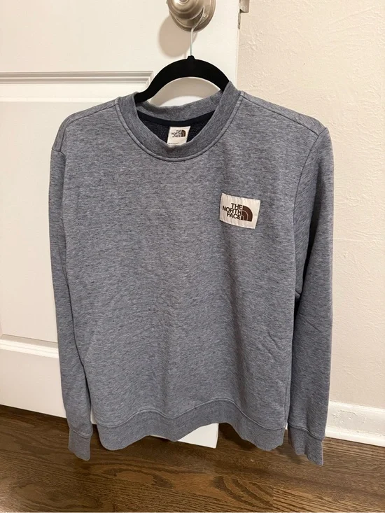 The North Face Crewneck Sweatshirt - Heather Gray Blue