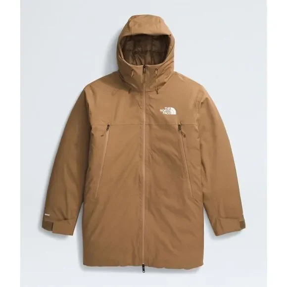 The North Face Mountain Range 600 Fill Down Parka Utility Brown Large