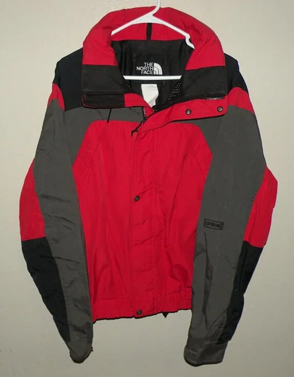 Vtg 90s The North Face Extreme Mens Large Ski Jacket Red Black Ultrex Burlington