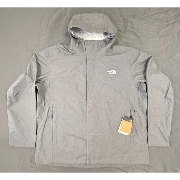 The North Face Venture 2 Jacket Mens XXL Grey Heather DryVent Rain NWT