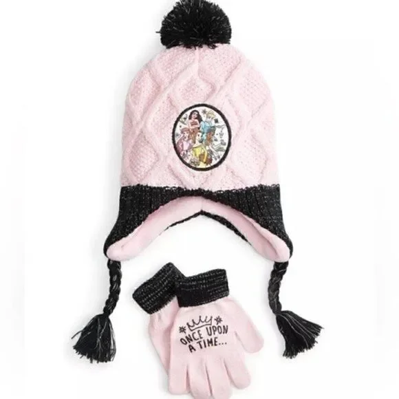 Set of 2 BERKSHIRE Little Girls Little Kid (4-6X) Princess Hat & Gloves Set