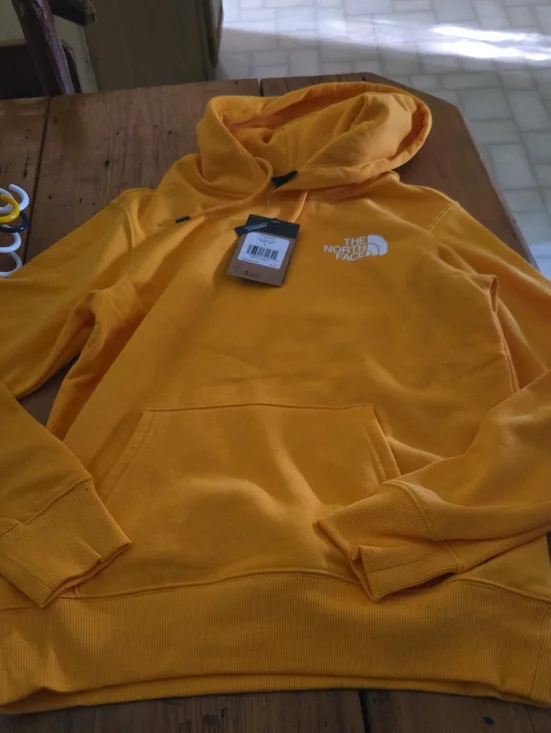 Nwt The North Face Men's Golden Yellow Pullover Hoodie Sz S