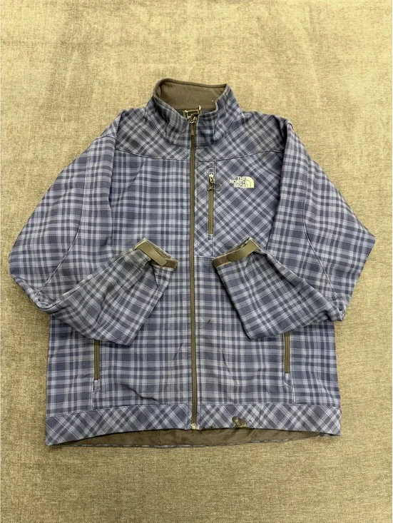 The North Face Men's Plaid Full-Zip Jacket with Fleece Lining Size L