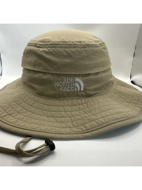 The North Face Bucket Hat Vented Embroidered Nylon Chin Strap Technical Cap