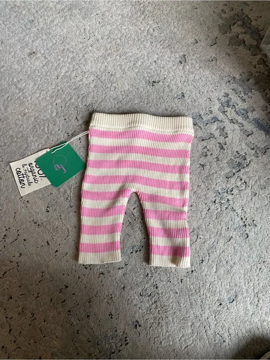 NWT Striped Knit Baby Leggings