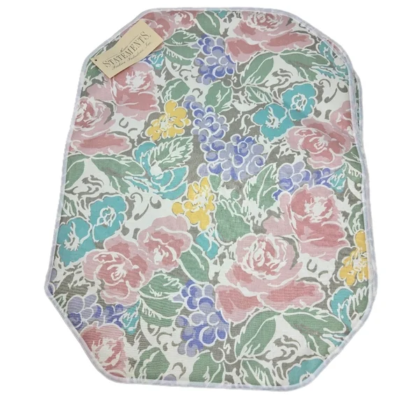 Home Statement Set Of 4 Country Cottage Table Kitchen Table Place Mats Floral
