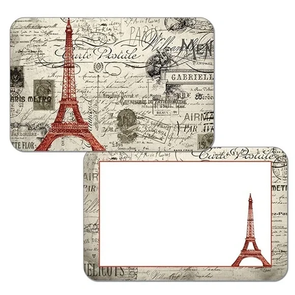 Paris Eiffel Tower Placemats CounterArt Reversible Vintage Paris Parisian 4 PC