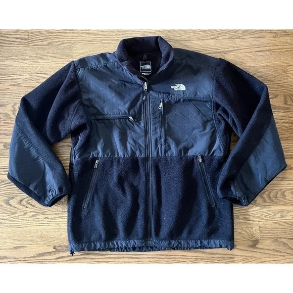 The North Face Jacket Mens Large Black Denali Fleece Full Zip Outdoor Gorpcore