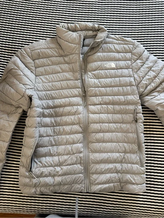 The North Face Men's ThermoBall Jacket in a light gray