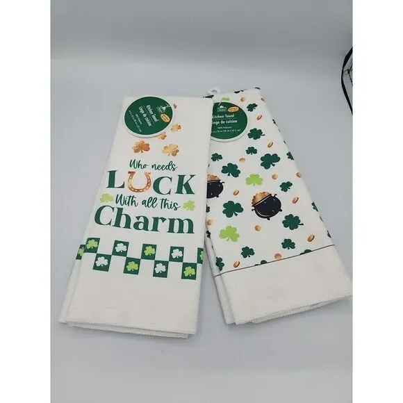 Kitchen Towel Microfiber Set Saint Patrick's Day