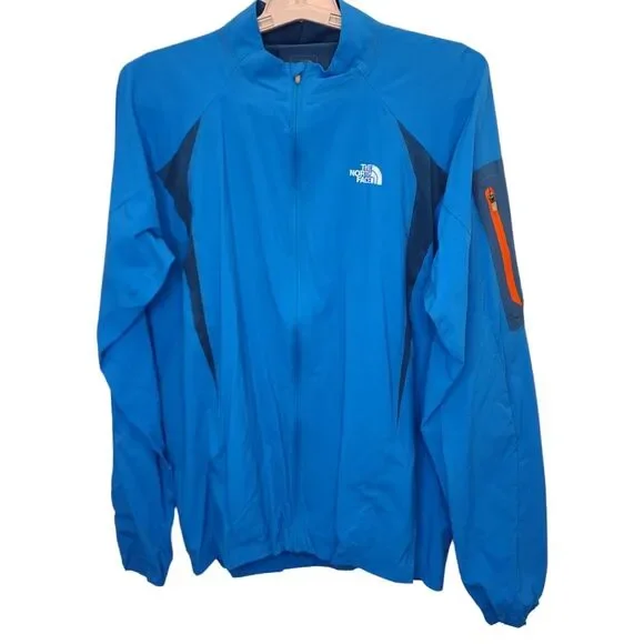 The North Face Men's Flight Series Blue Windbreaker Jacket M
