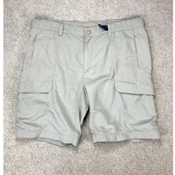 The North Face Cargo Hiking Shorts Mens Sz L Tan Utility Outdoor Gorpcore Travel