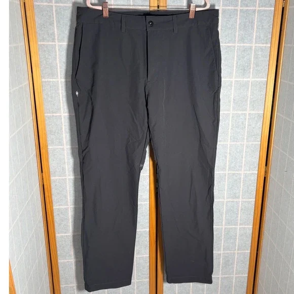 The North Face Mens Pants Sz 38 Flat Front Straight‎ Leg Charcoal Outdoor Hike