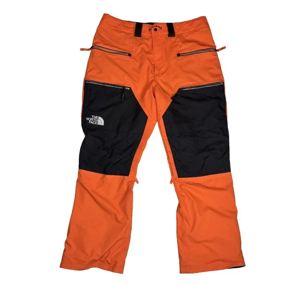 THE NORTH FACE MEN'S DAWN TURN HYBRID SKI/SNOW PANTS ORANGE/BLACK SIZE XL