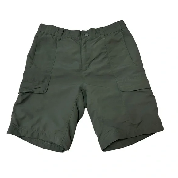 The North Face Men's M Medium Cargo Shorts Army Green Camping Hiking Outdoor