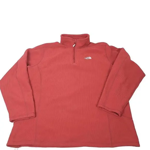 The North Face Men's‎ Pullover 1/2 Zip Red  High Neck Sweater Size XL Mock Neck