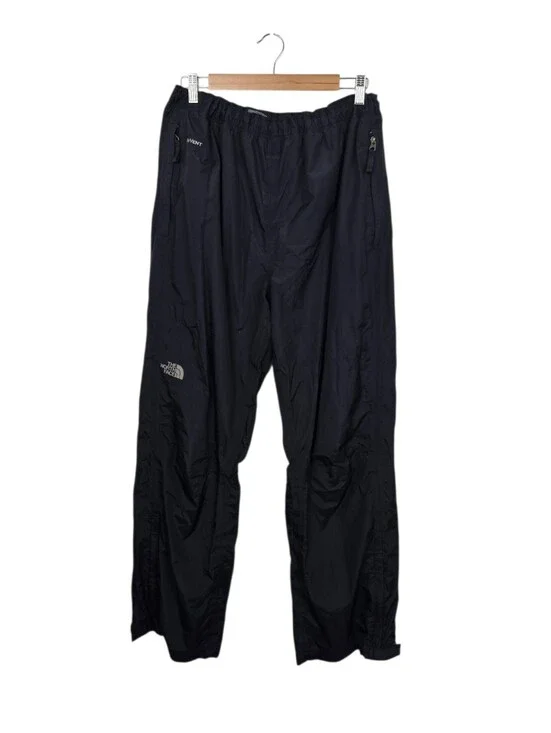 The North Face HyVent Waterproof Rain Pants Men XL Black Mesh Lined Hiking