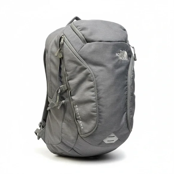 🎒 The North Face Gray “Mainntame” Backpack | Hiking Travel Daypack‎