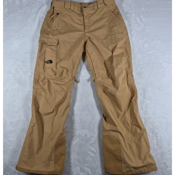The North Face Freedom Snow Pants Men's Large Beige Ski Snowboard DryVent Winter