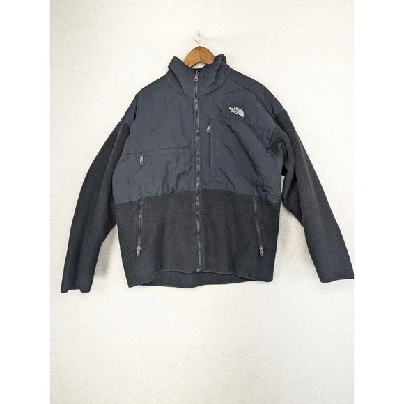 USA‎ Made Men'sNORTH FACE Black Fleece Sweater Jacket XL