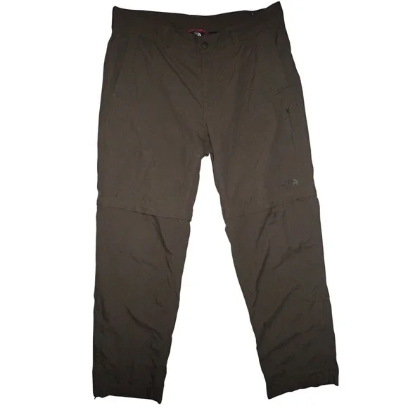 The North Face Men's Convertible Hiking Pants Brown 36 Nylon Gorpcore Trail