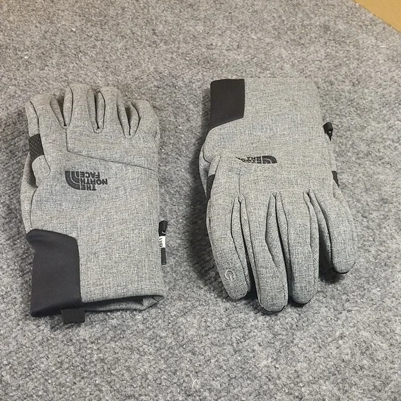 The North Face Men's Apex Etip Insulated Etip Gray Gloves Size Medium