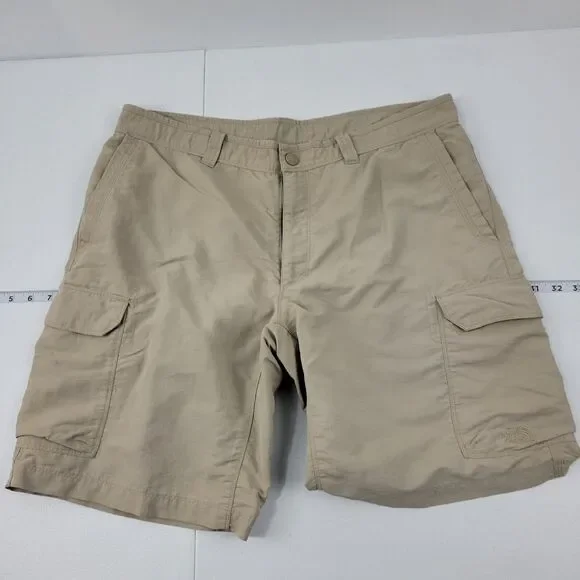 North Face Paramount II‎ Cargo Shorts Mens 38 Belt CFX9 Tan beige 2752