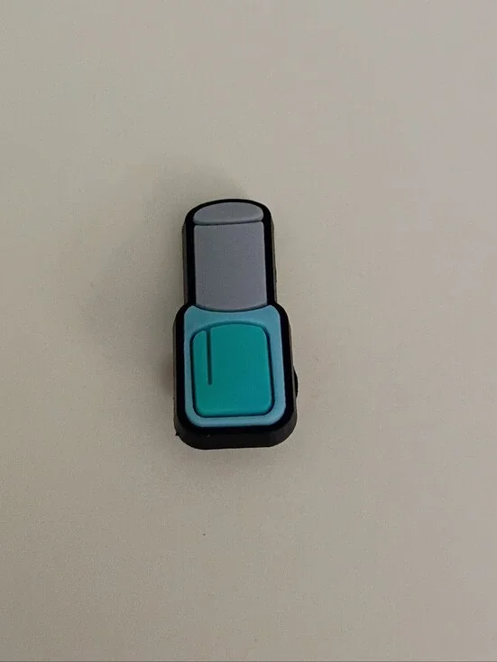 10 for $10 Jibbitz Croc Charm - Nail Polish Makeup Bottle Blue Teal Nail Polish2