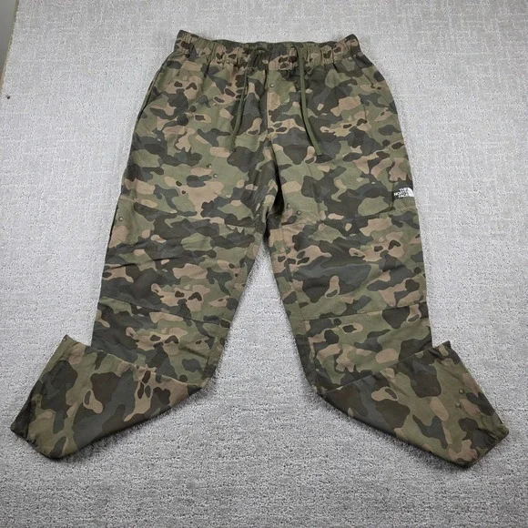 The North Face Mens Medium Class V Camo Joggers Green Camouflage Hiking Pants