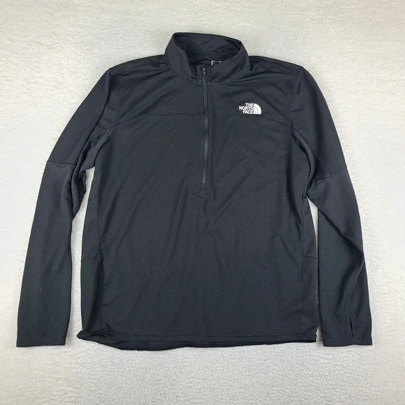 The North Face Sweater Mens XL Black Activewear Performance Tech Golf