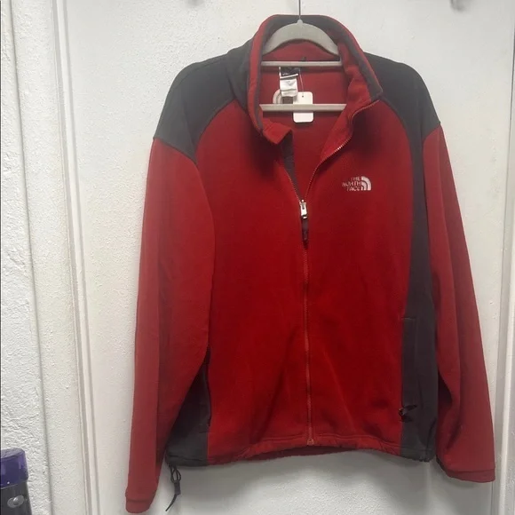 The North Face Men's Red and Gray Performance Jacket