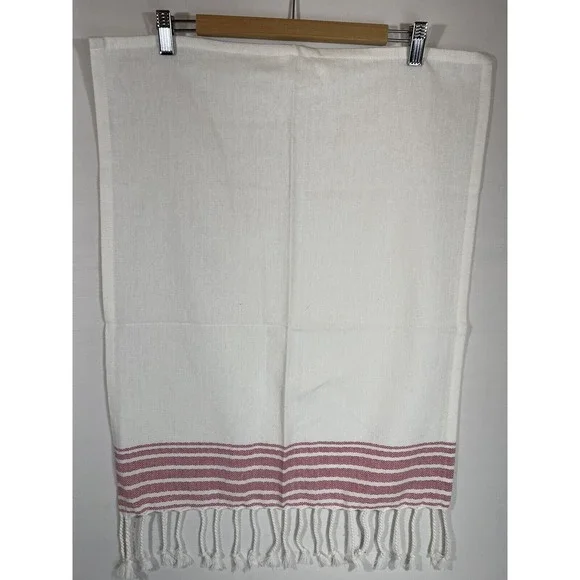 Simba Global Tea Towel Cotton Red‎ White Kitchen Cottagecore Farmhouse