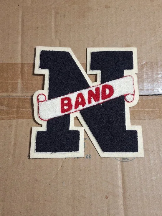 vintage letter N BAND jacket patch