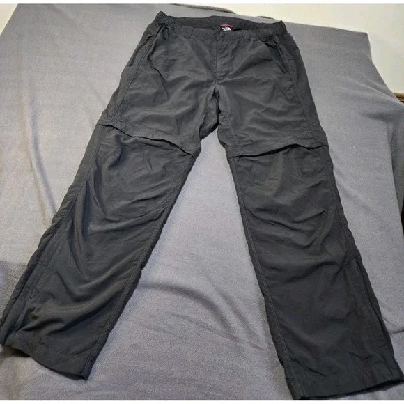 The North Face Mens Paramount Convertible Hiking Cargo Pants Grey Large Short